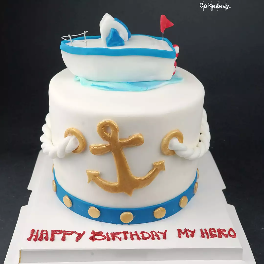 Childrens Cakes, Cupcakes & Cookies | Boat cake, Nautical birthday cakes,  Nautical cake