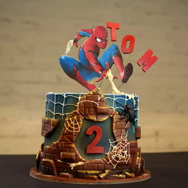 Spiderman Theme Cake in Dubai