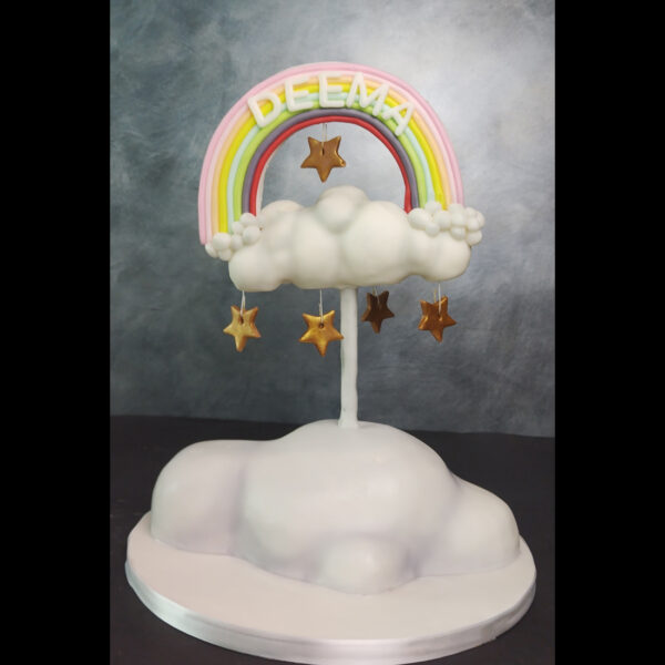 3D Cloud and Rainbow Cake