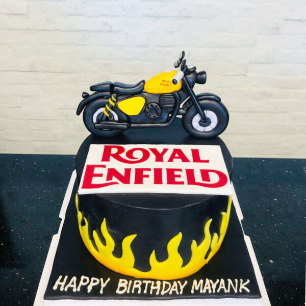 Royal Enfield Bike Cake