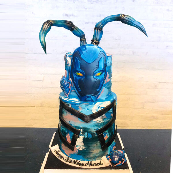 Blue Beetle Movie Theme Cake