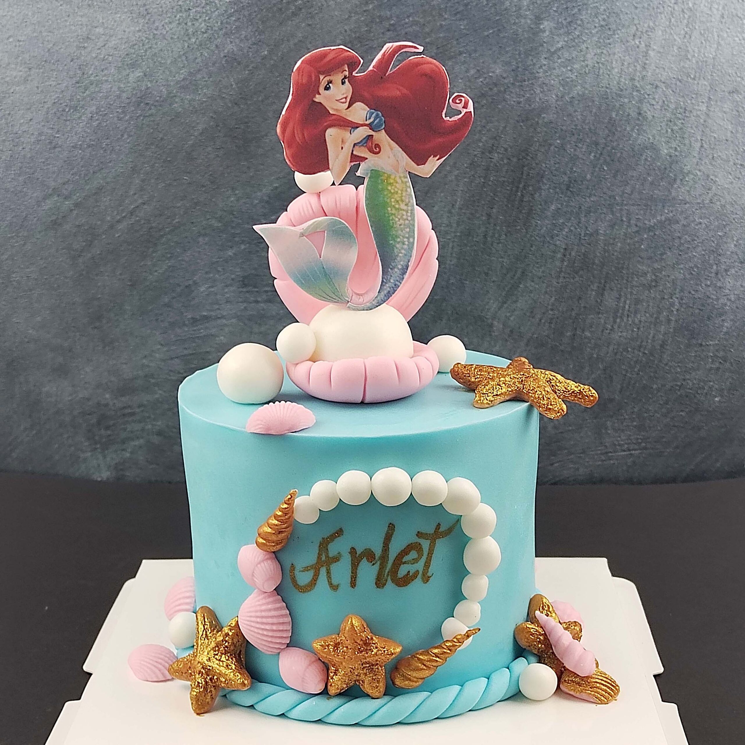 Mermaid 4 Cake Topper, Happy 4th Birthday Cake Decor for Baby Girl, Little  Mermaid Birthday Party Decoration, Under the Sea Themed Party Supplies -  Blue Glitter : Amazon.in: Grocery & Gourmet Foods