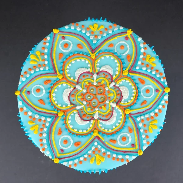 Rangoli Design Diwali Cake