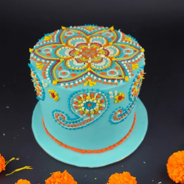 Rangoli Design Diwali Cake