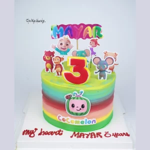 Cocomelon theme cake-1