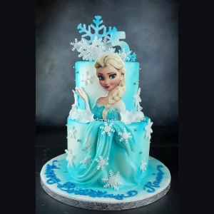 Frozen Elsa 2 Tier Cake
