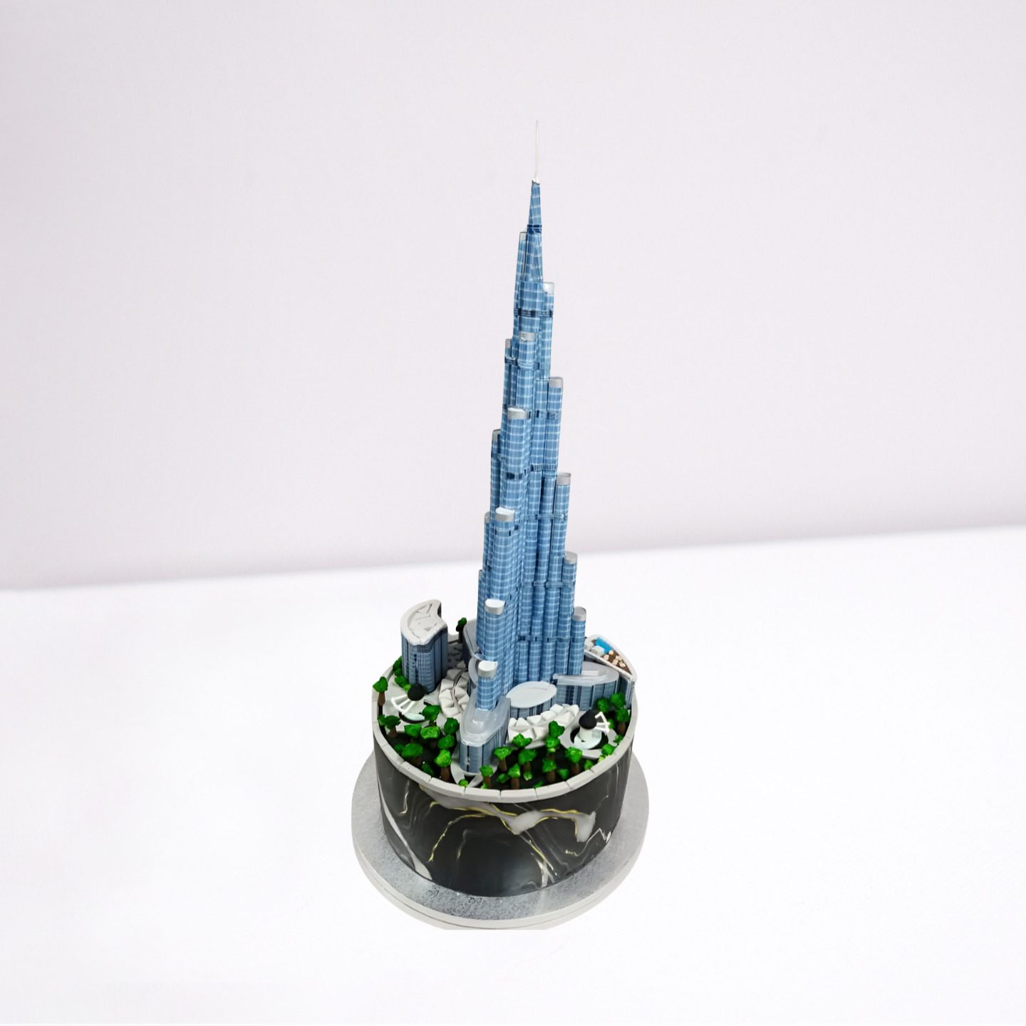 Burj Khalifa 3D Tower Cake - Iconic Tower Birthday Cake with Realistic Design