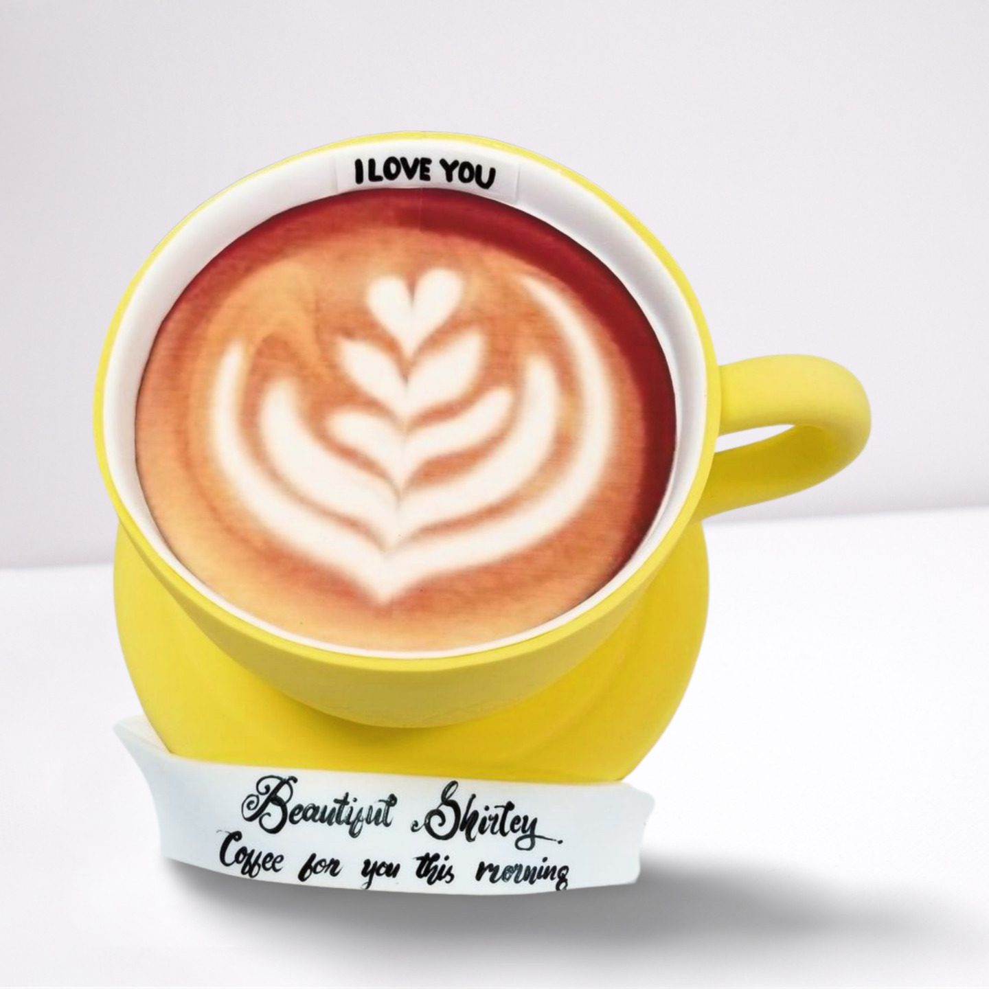 Cappuccino Latte 3D Delight Cake - Coffee-Themed Cake for Him or Her