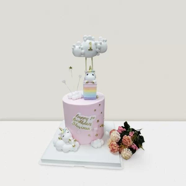 Magical Baby Unicorn Theme Cake – A Fantasy Delight