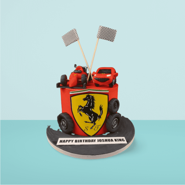 Ferrari_Theme_Car_Cake