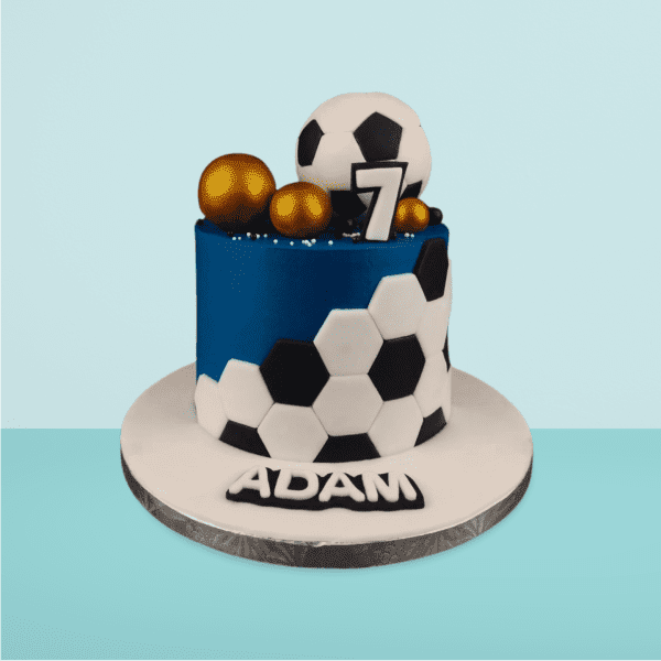 Football_Theme_Blue_Cake