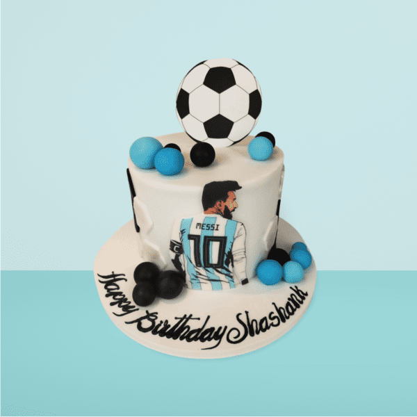 Messi_Football_Theme_Cake