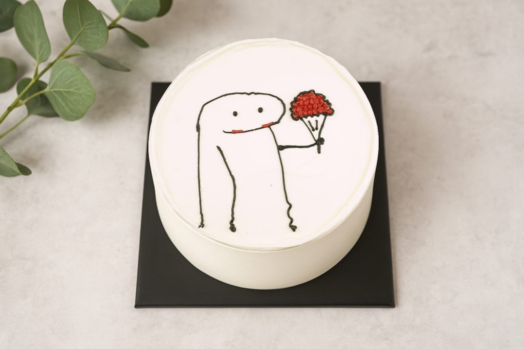 Flower Flork Small Cake